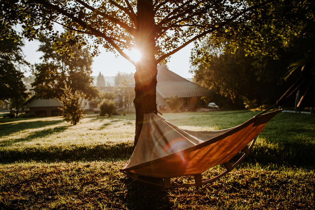 Őrség Retreat – slowing down in a hammock in the sunshine